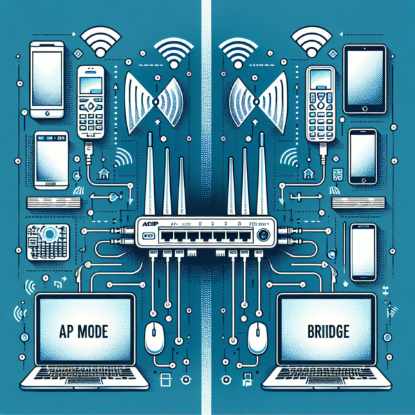 What is the difference between a router’s AP mode and bridge mode?